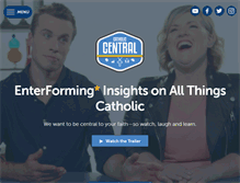 Tablet Screenshot of catholiccentral.com